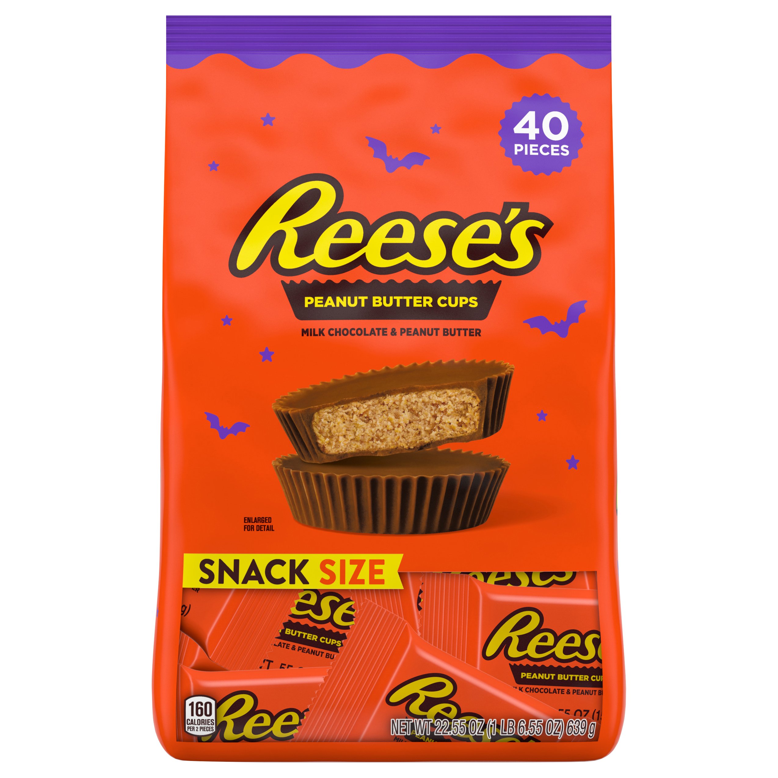 Reese's Peanut Butter Cups Snack Size Halloween Candy - Shop Candy at H-E-B