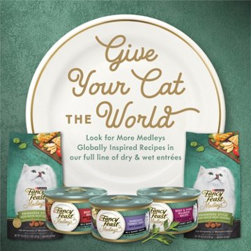 Fancy Feast Purina Medleys Primavera Style - White Meat Chicken and Accents of Tomato, Carrot and Spinach, 2.7 lb