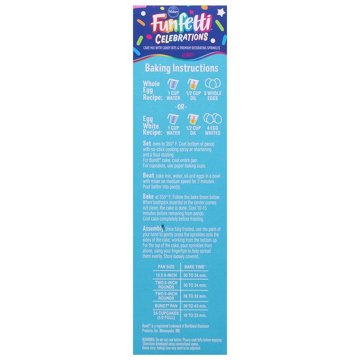 Pillsbury Funfetti Celebrations Cake Mix Kit, 19.4 oz