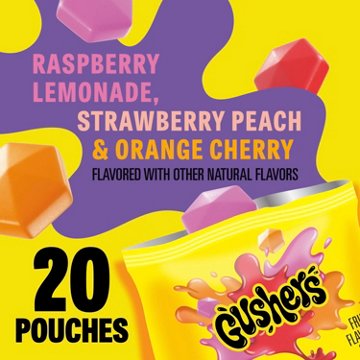 Gushers Fruit Snacks Family Pack, 20 ct