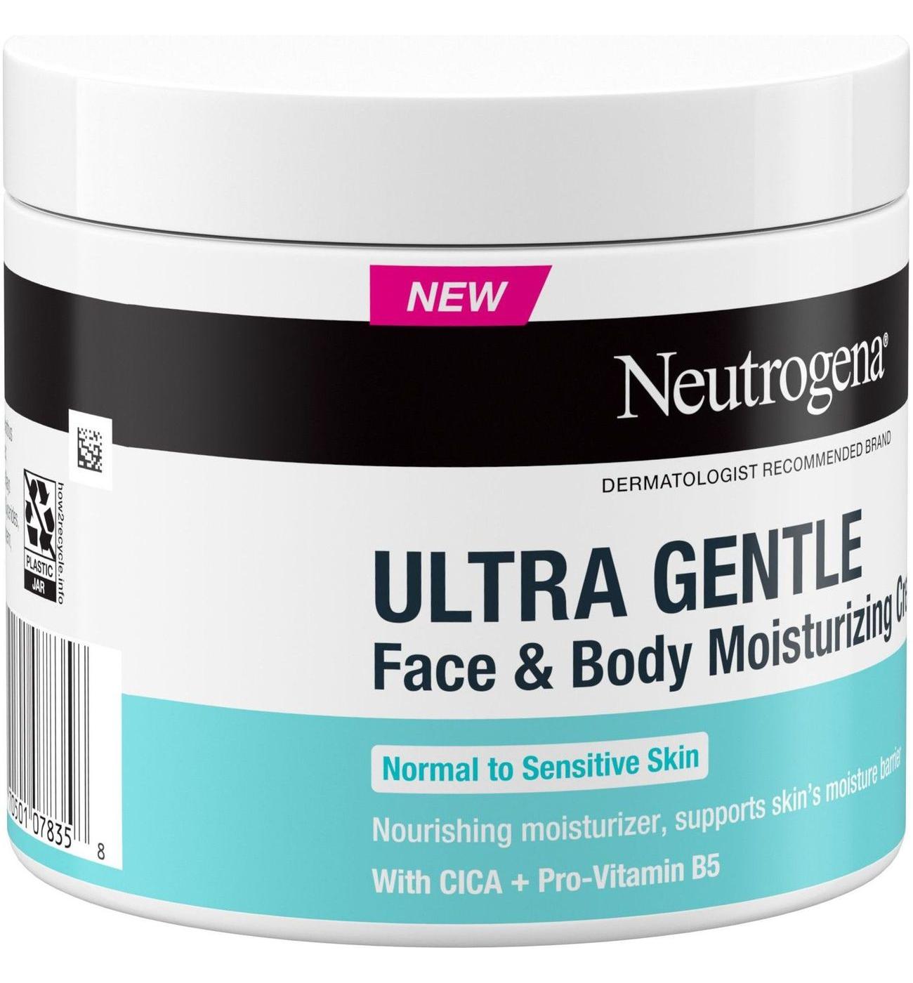 Neutrogena Ultra Gentle Cream Face & Body Moisturizer; image 2 of 5