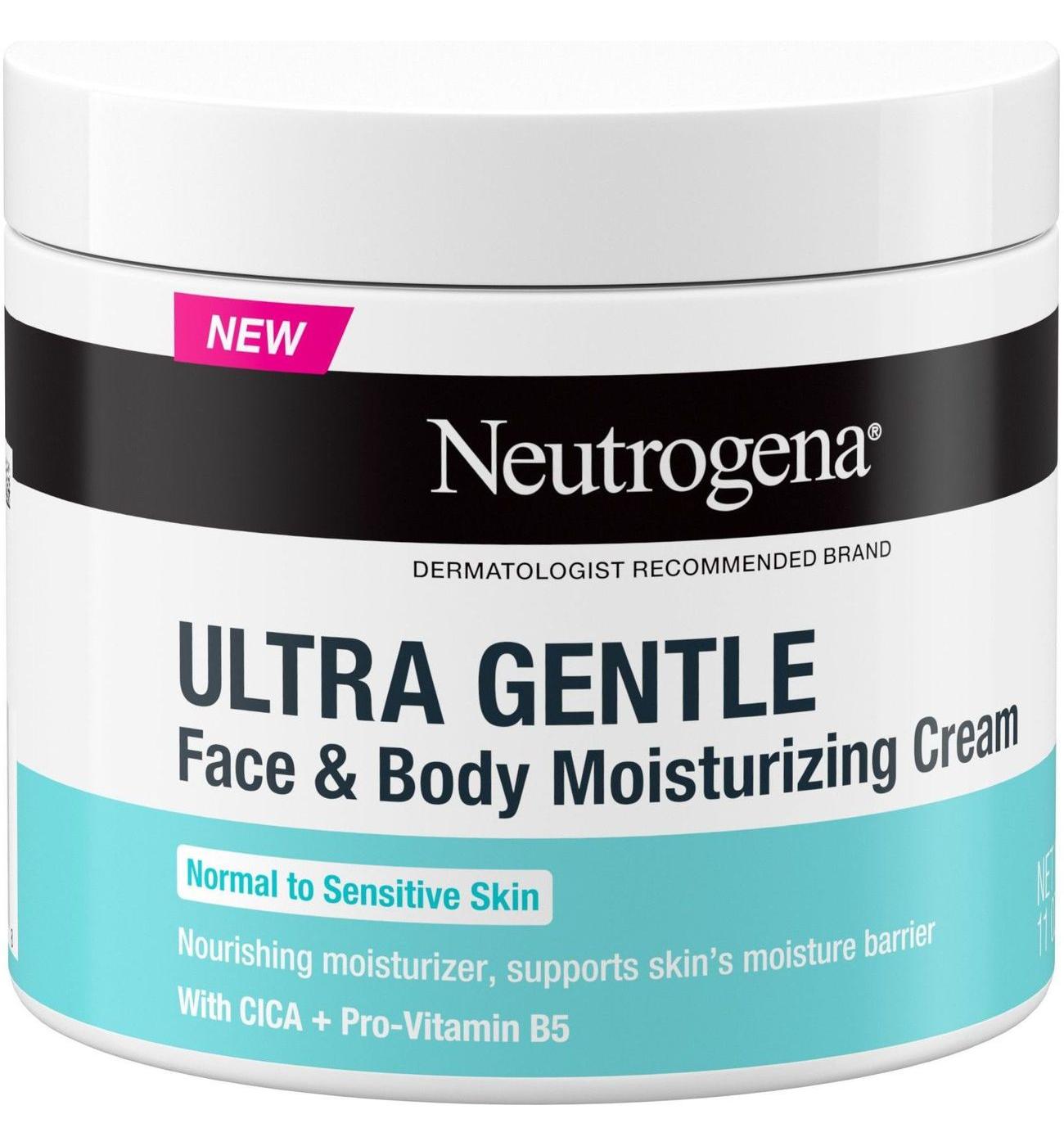 Neutrogena Ultra Gentle Cream Face & Body Moisturizer; image 3 of 5