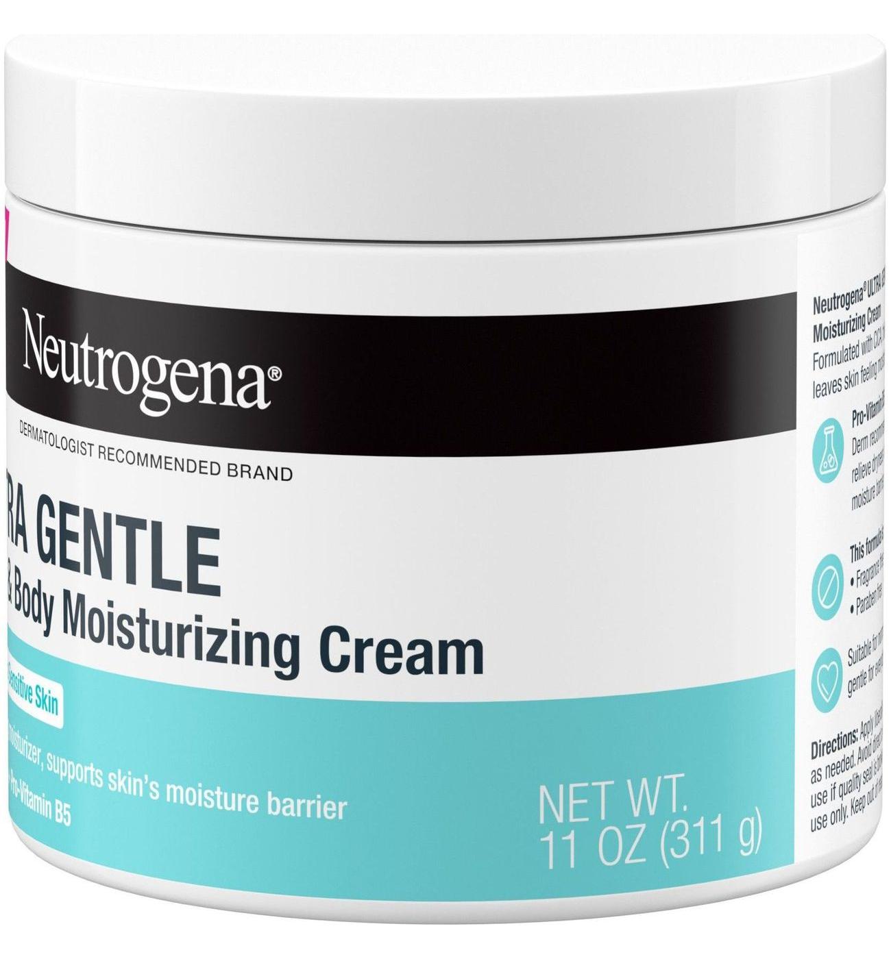 Neutrogena Ultra Gentle Cream Face & Body Moisturizer; image 4 of 5