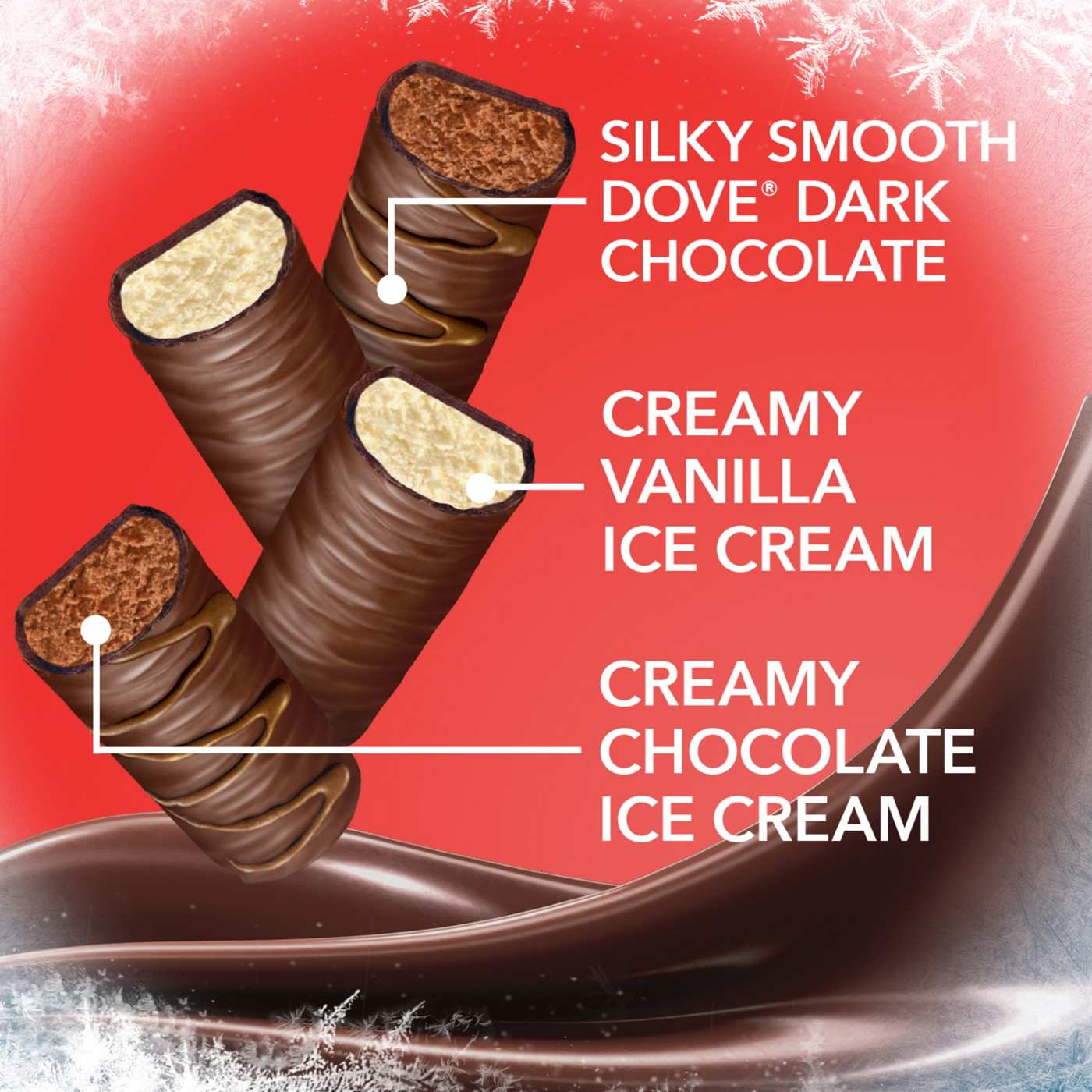 Dove Dark Chocolate Coated Vanilla & Chocolate Ice Cream Minis Variety Pack; image 10 of 10