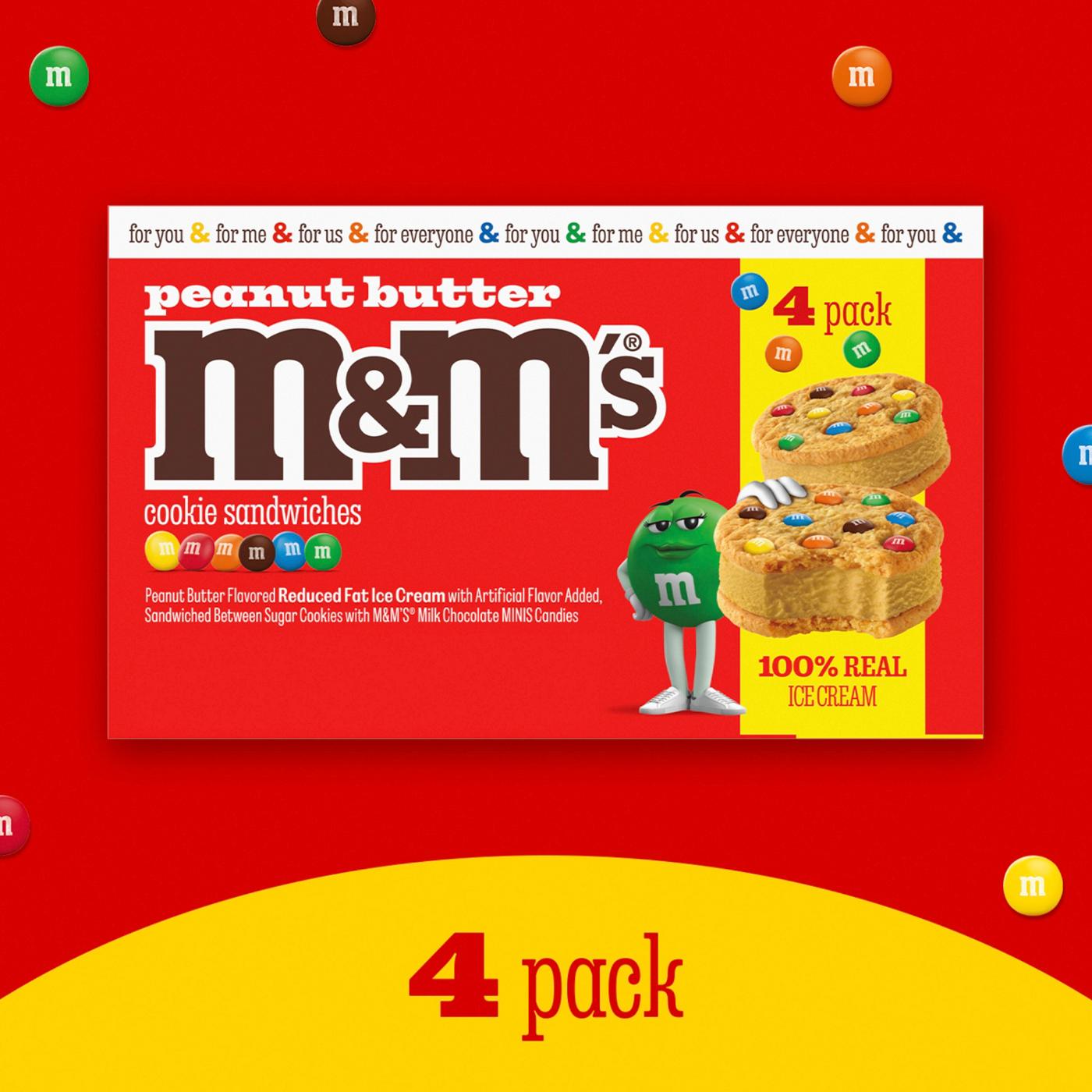 M&M'S Peanut Butter Ice Cream Sugar Cookie Ice Cream Sandwiches; image 4 of 9