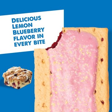 Pop-Tarts Frosted Lemon Blueberry Crumble Toaster Pastries, 8 ct
