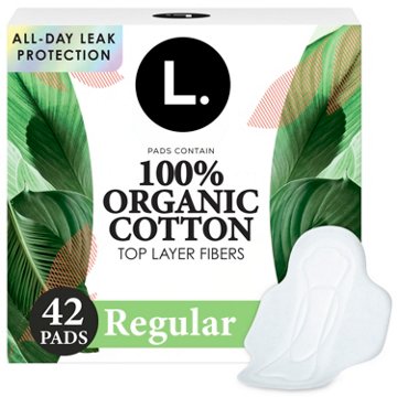 L. Cotton Top Layer Ultra Thin Pads with Wings - Regular