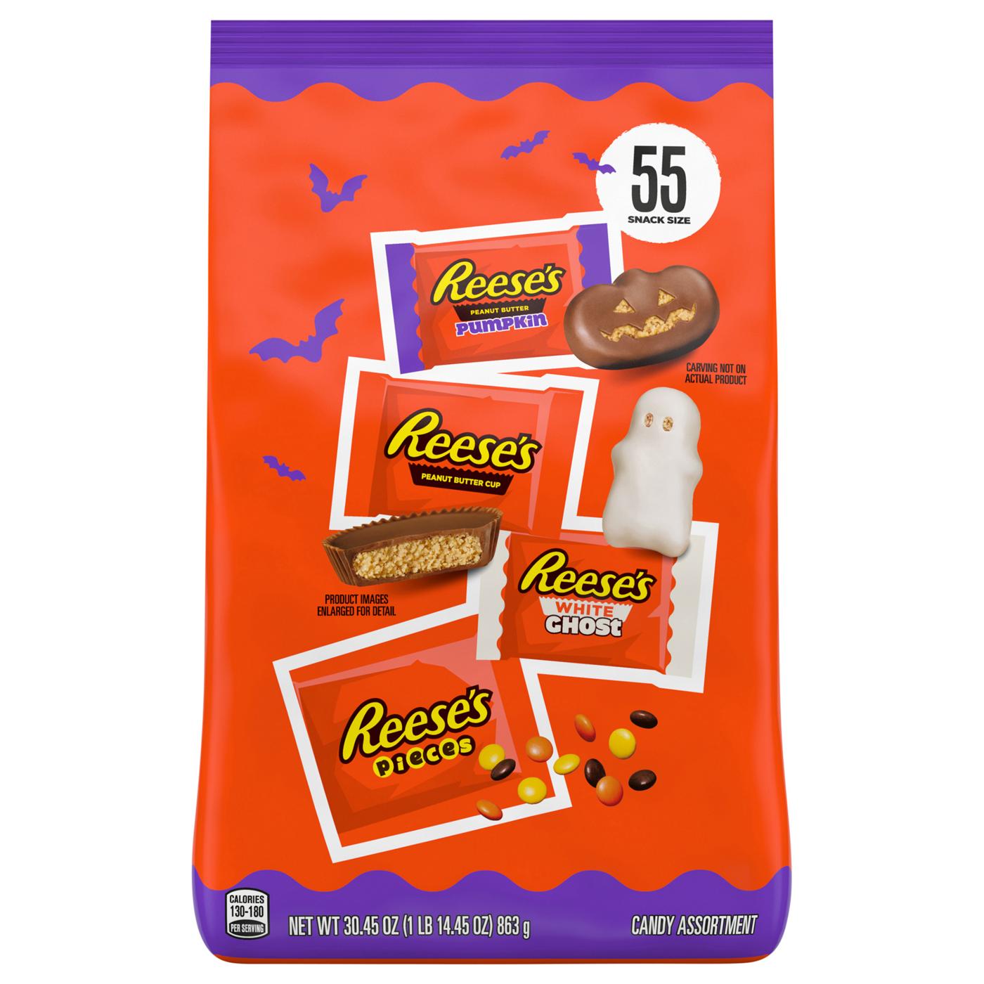 Hershey's Snack Size Peanut Butter Halloween Candy; image 1 of 2