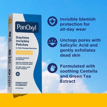 PanOxyl Daytime Invisible Patches with Salicylic Acid, 40 ct