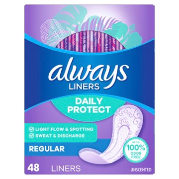 Always Daily Protect Liners - Regular, Unscented