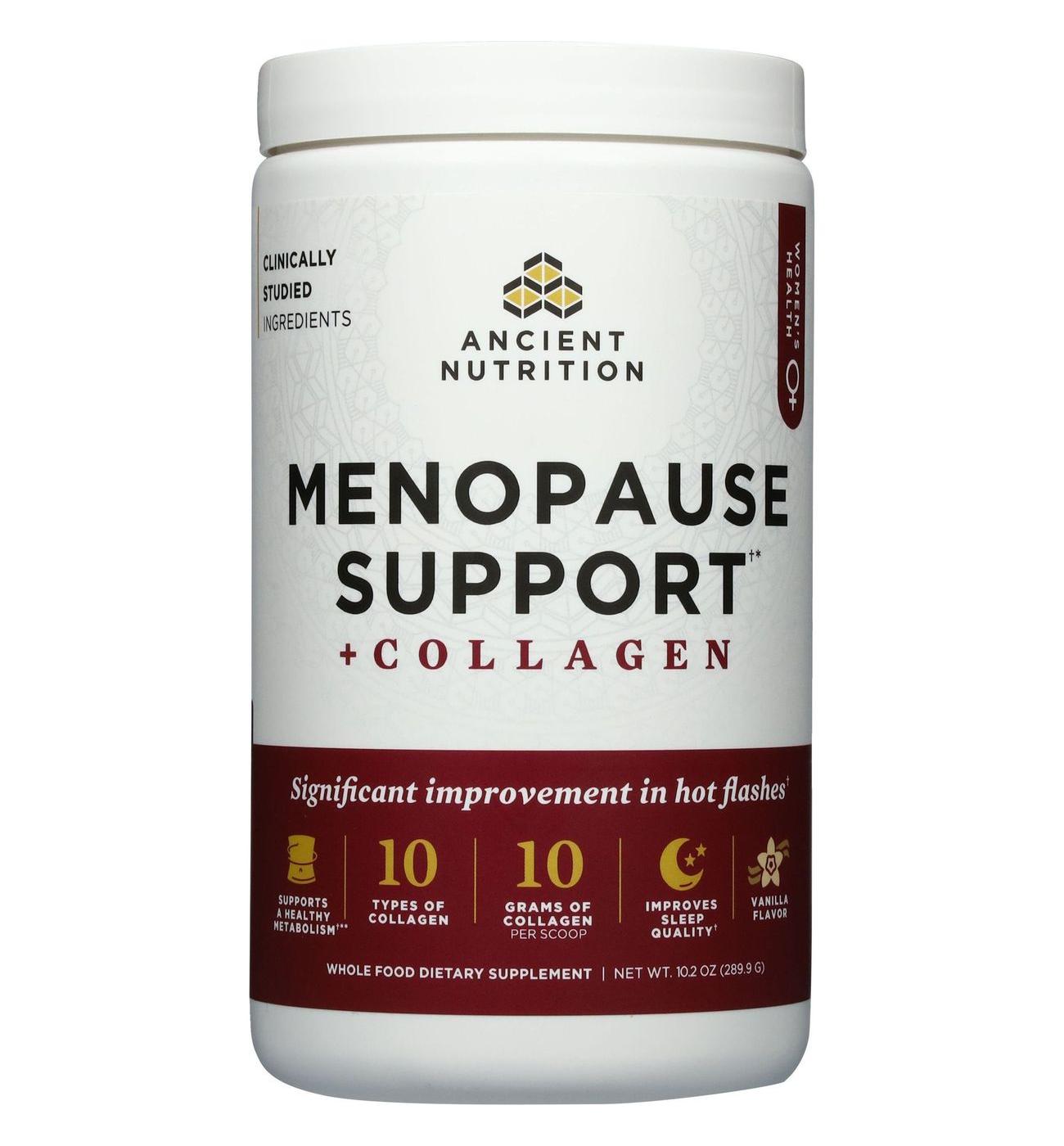 Ancient Nutrition Women's Menopause Support + Collagen Powder - Vanilla; image 1 of 5