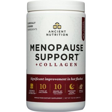 Ancient Nutrition Women's Menopause Support + Collagen Powder - Vanilla, 10.2 oz