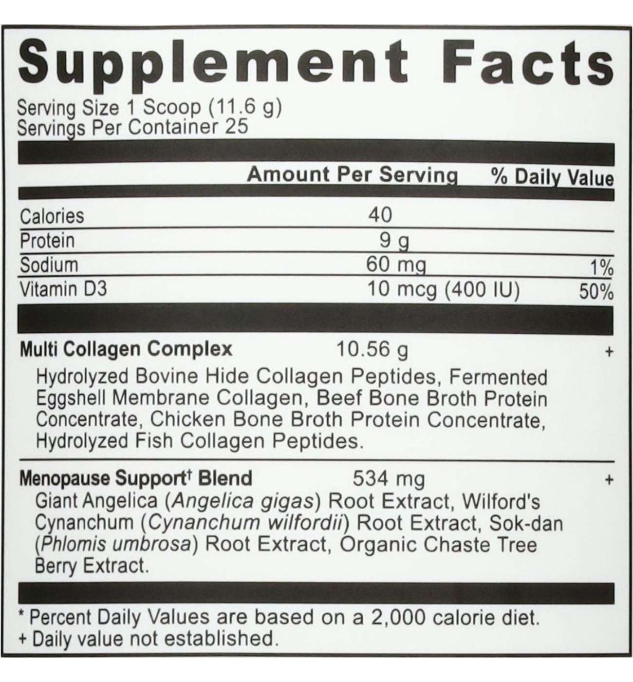 Ancient Nutrition Women's Menopause Support + Collagen Powder - Vanilla; image 2 of 5
