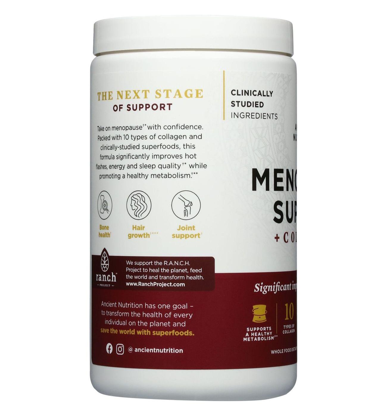 Ancient Nutrition Women's Menopause Support + Collagen Powder - Vanilla; image 5 of 5