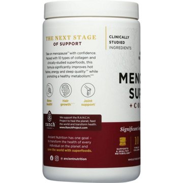Ancient Nutrition Women's Menopause Support + Collagen Powder - Vanilla, 10.2 oz