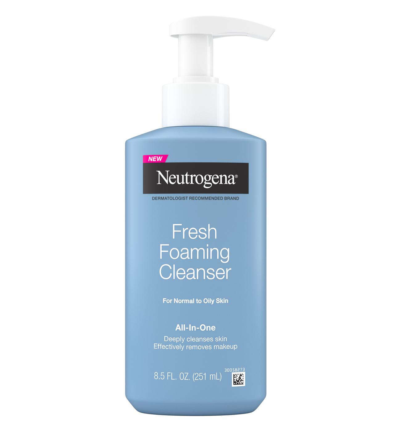 Neutrogena All-in-One Fresh Foaming Cleanser - Normal to Dry Skin; image 1 of 4