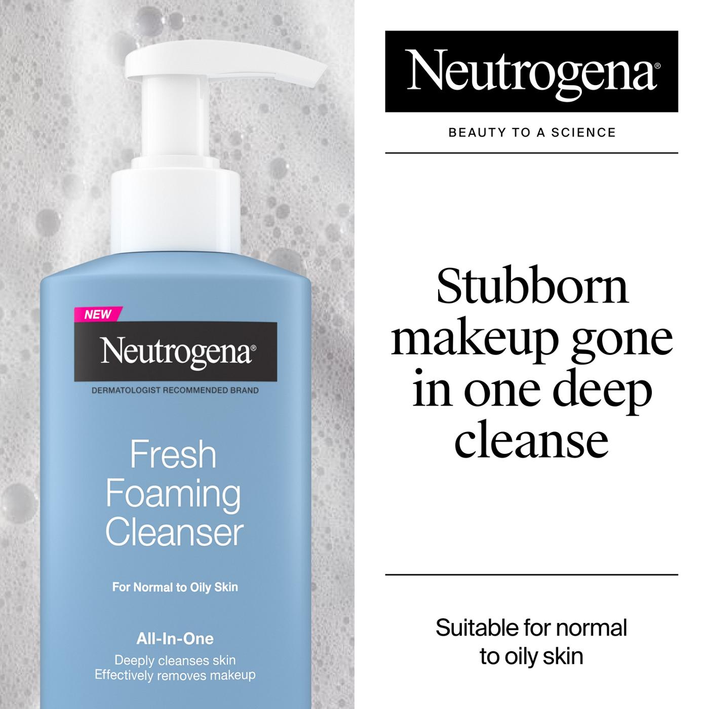 Neutrogena All-in-One Fresh Foaming Cleanser - Normal to Dry Skin; image 3 of 4