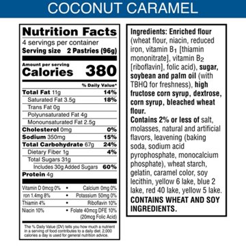 Pop-Tarts Girl Scouts Frosted Coconut Caramel Toaster Pastries, 13.5 oz, 8 ct