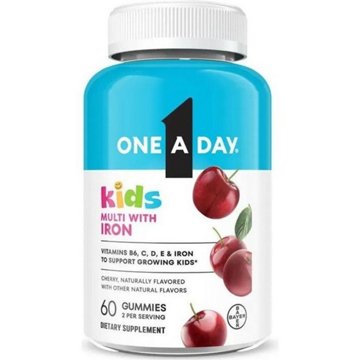 One A Day Kids Multivitamin with Iron Gummies - Cherry, 60 ct