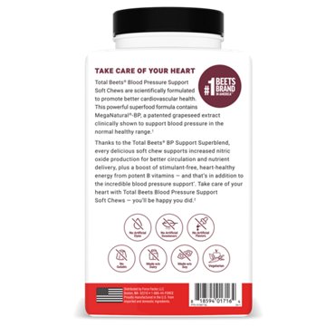 Force Factor Total Beets Blood Pressure Support Chews - Acai Berry, 60 ct