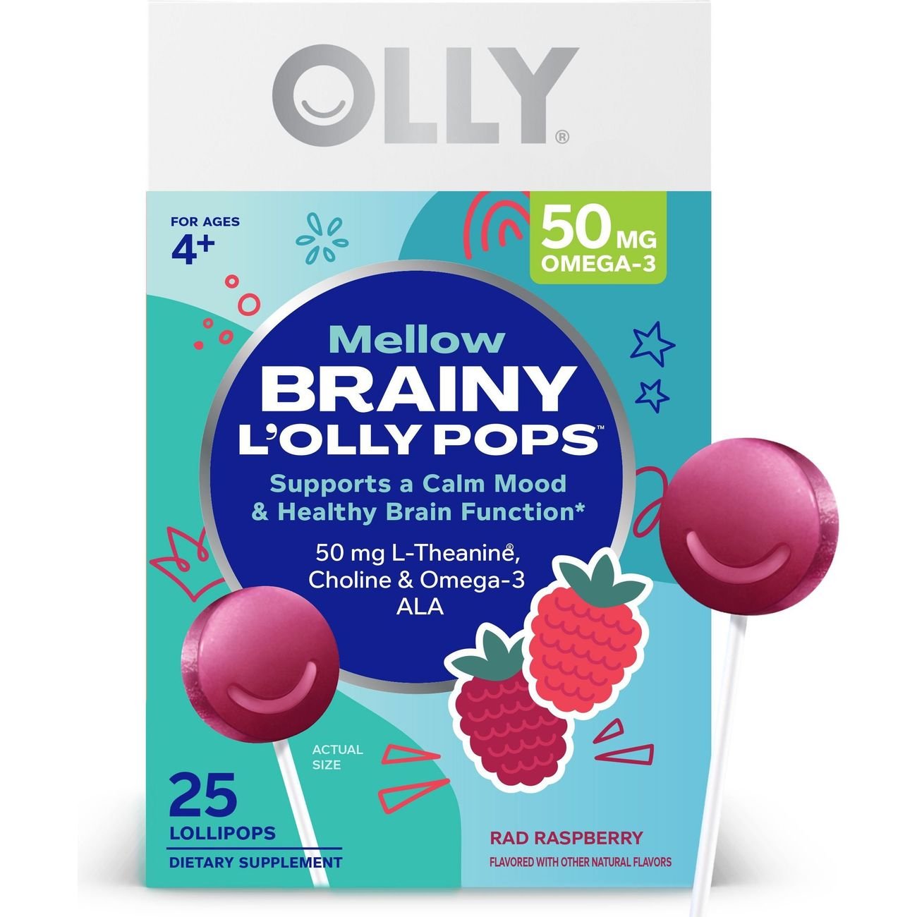 OLLY Mellow Buddies Brainy L'olly Pops - Shop Herbs & homeopathy