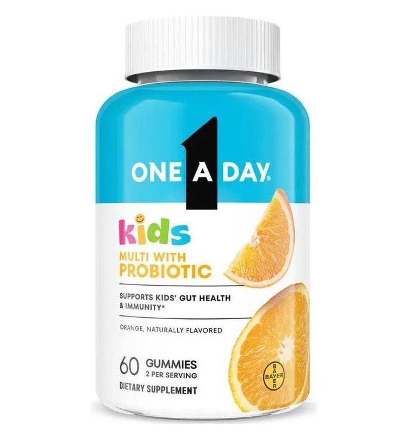 One A Day Kids Multivitamin with Probiotic Gummies - Orange; image 1 of 4
