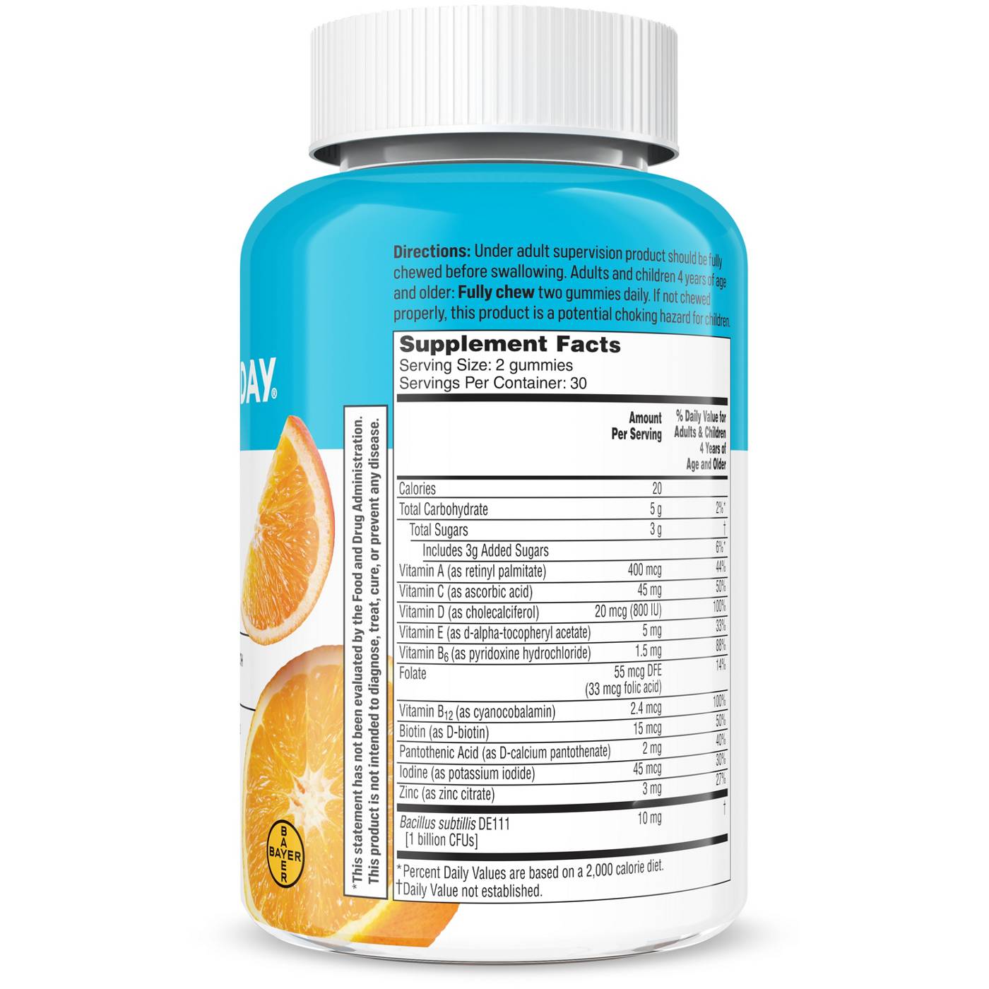One A Day Kids Multivitamin with Probiotic Gummies - Orange; image 3 of 4