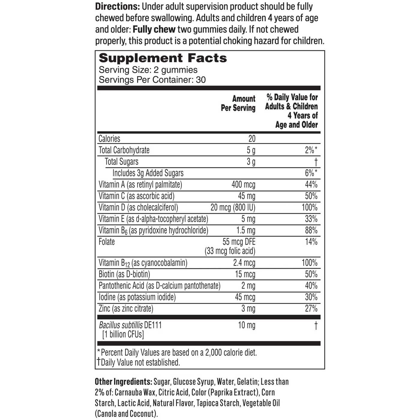One A Day Kids Multivitamin with Probiotic Gummies - Orange; image 4 of 4