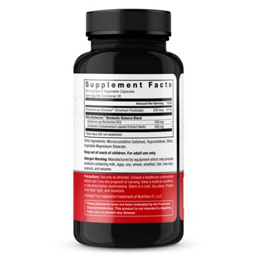 Force Factor Ultra Berberine Glucose & Metabolism Vegetable Capsules