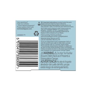 Tommee Tippee Breast Like Pacifiers for 6-18 Months, 2 ct