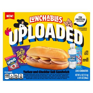 Kraft Uploaded Lunchables Turkey Cheddar Sub Sandwich, 16.1 oz