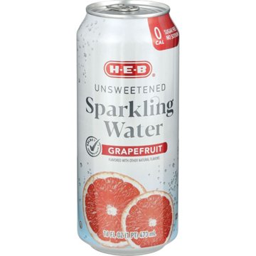 H-E-B Unsweetened Grapefruit Sparkling Water