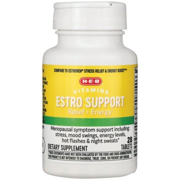 H-E-B Vitamins Estro Support Menopause Relief & Energy, 28 CT