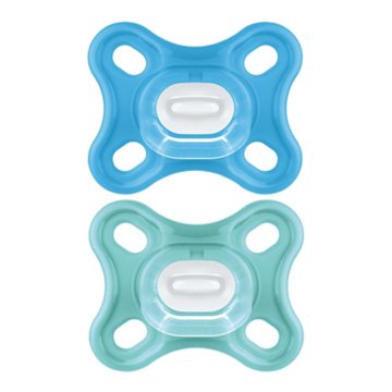 MAM Comfort Pacifiers for 0-3 Months, Assorted Colors, 2 ct
