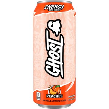Ghost Zero Sugar Peaches Energy Drink