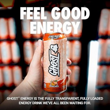 Ghost Zero Sugar Peaches Energy Drink