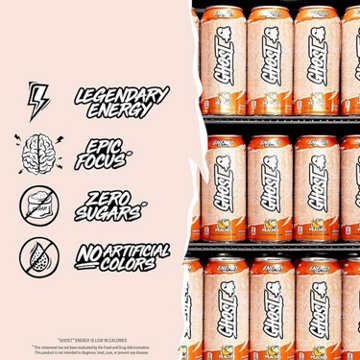 Ghost Zero Sugar Peaches Energy Drink