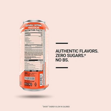 Ghost Zero Sugar Peaches Energy Drink