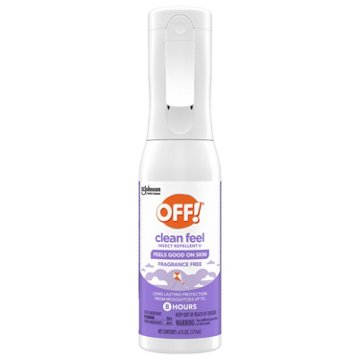OFF! Clean Feel Fragrance Free Insect Repellent II Mist, 6 oz