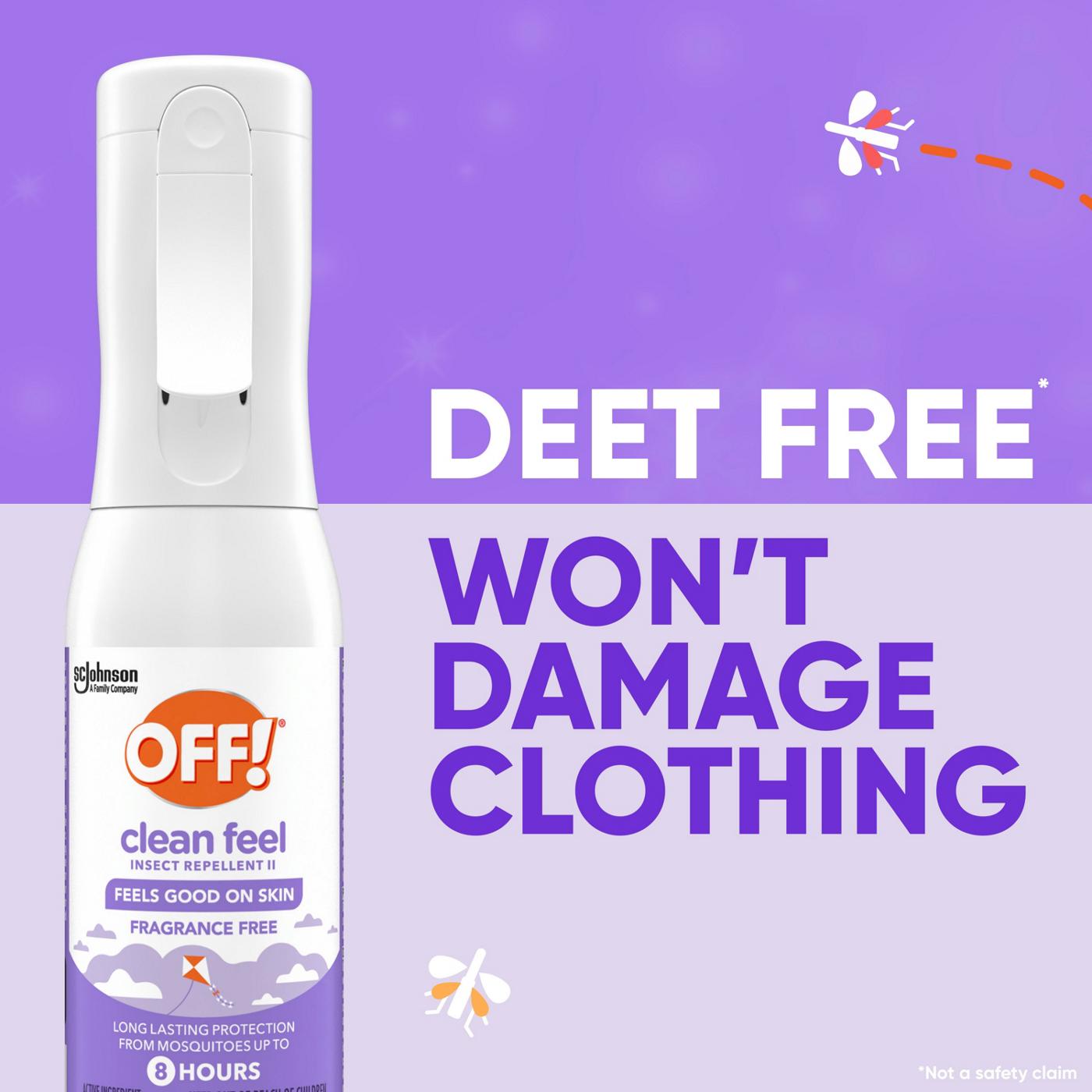 OFF! Clean Feel Fragrance Free Insect Repellent II Mist; image 5 of 9