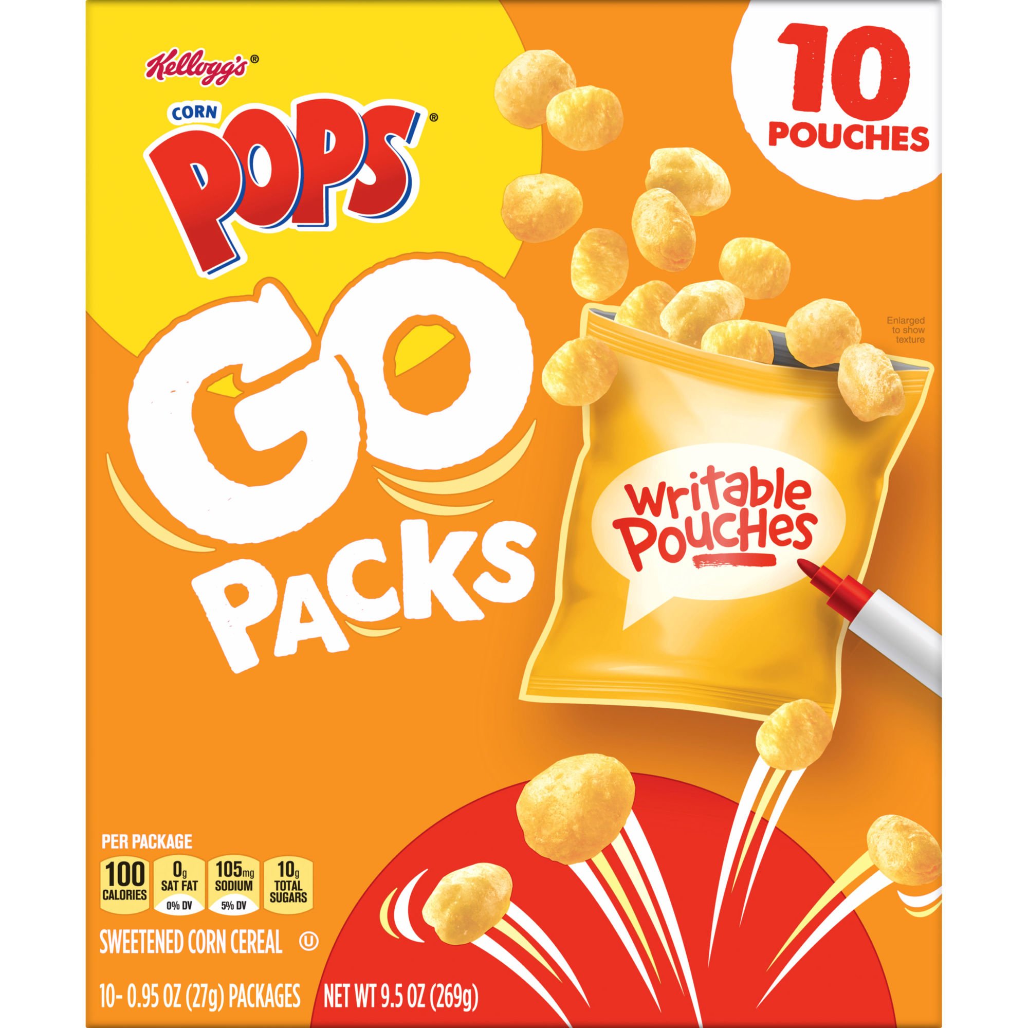 Kellogg's Corn Pops Go Packs 0.95 oz Pouches - Shop Cereal at H-E-B