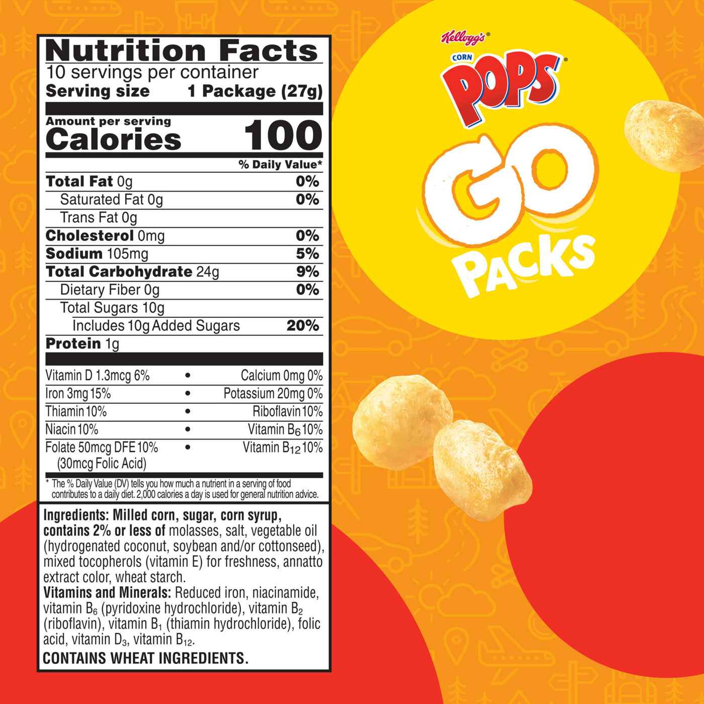 Kellogg's Corn Pops Go Packs 0.95 oz Pouches; image 8 of 10