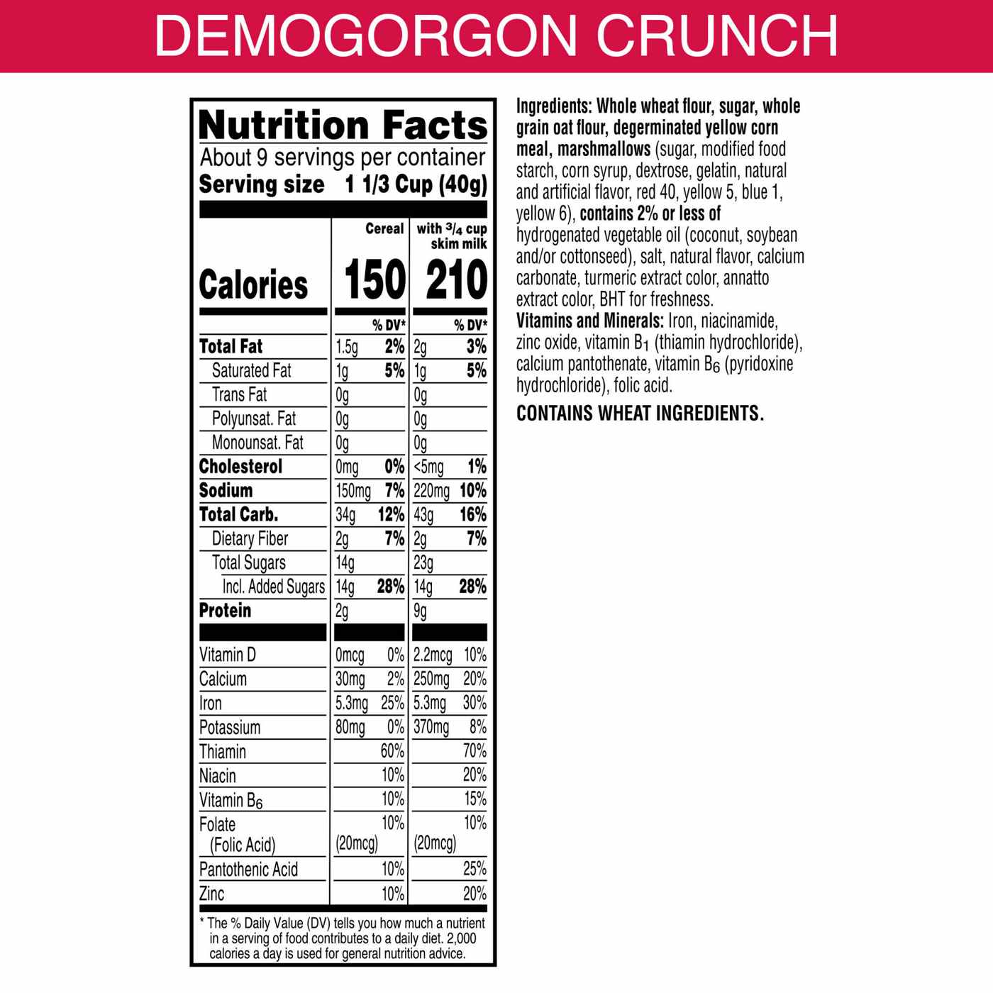 Kellogg's Limited Edition Stranger Things Demogorgon Crunch Cereal; image 3 of 5