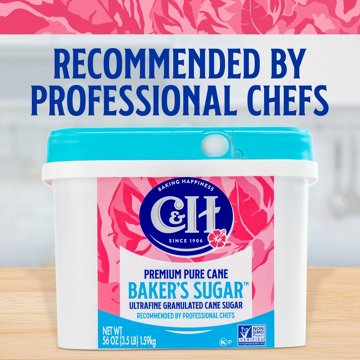 C&H Premium Pure Cane Baker's Sugar, 56 oz