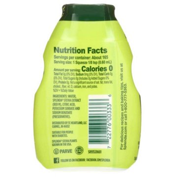 Splenda Stevia Zero Liquid Sweetener, 3.38 oz