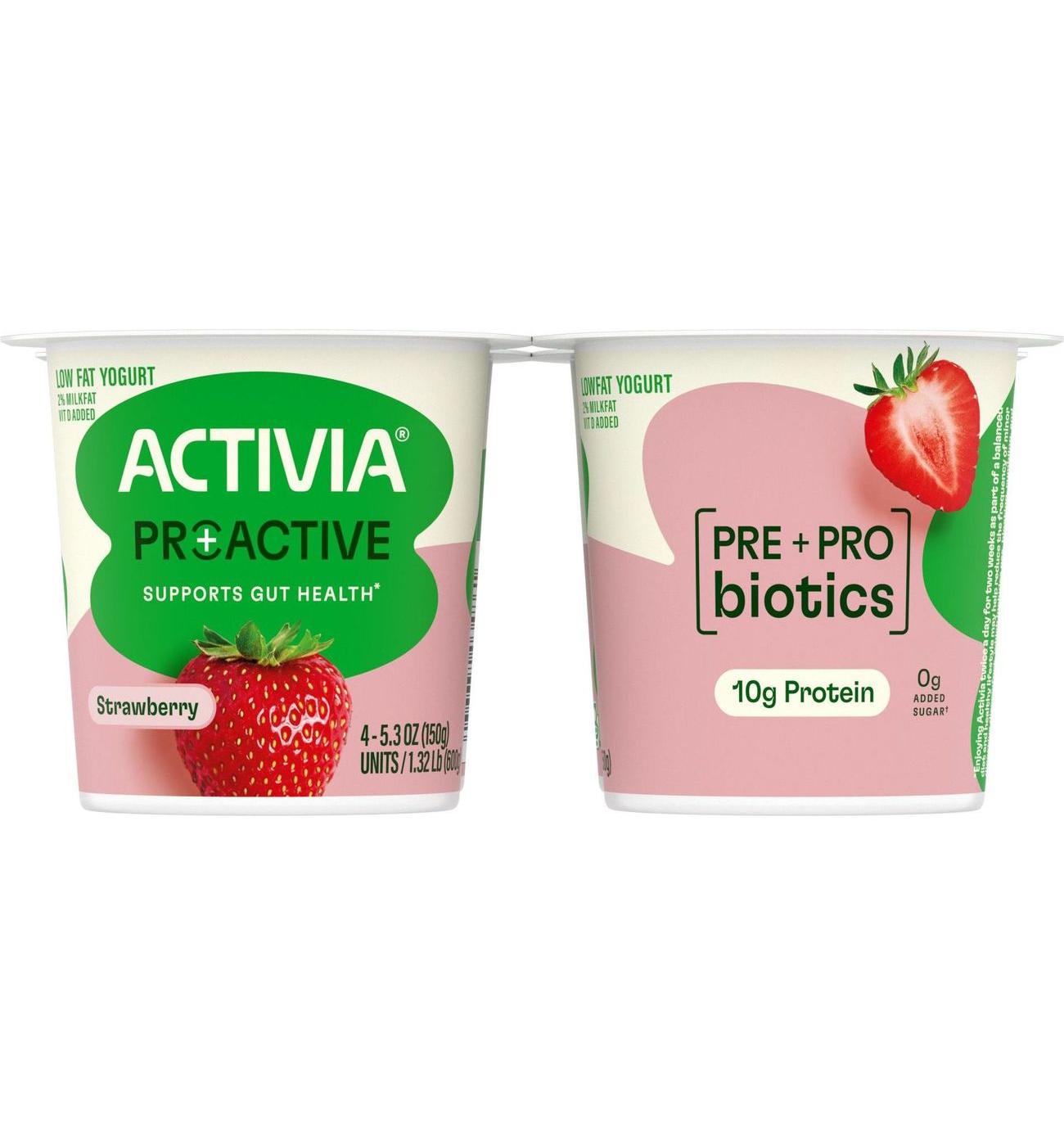 Activia 10g Protein Proactive Strawberry Yogurt; image 1 of 8