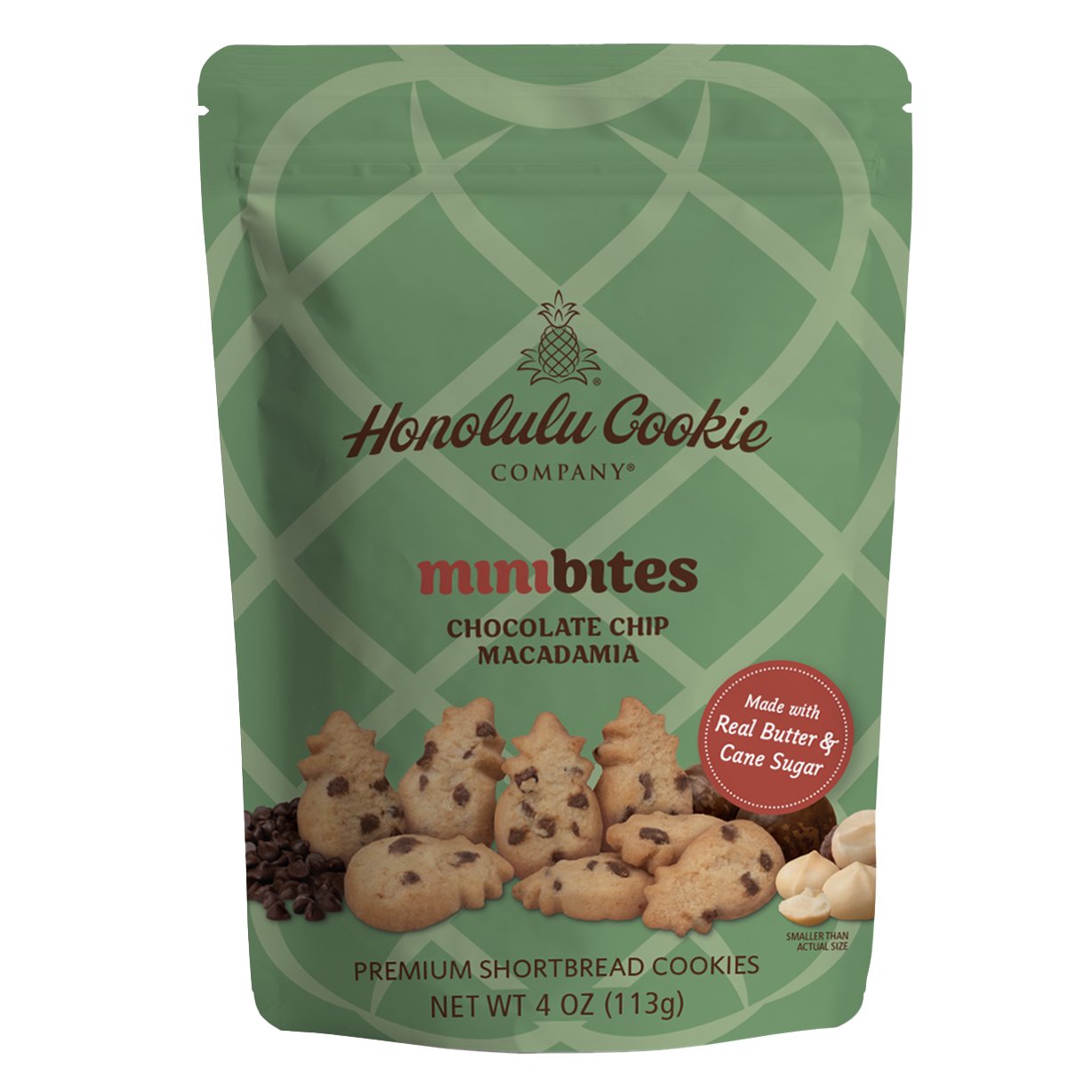 Honolulu Cookie Company Chocolate Chip Macadamia Mini Shortbread