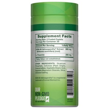 Nature's Truth KSM-66 Ashwagandha + L-Theanine 600mg Capsules