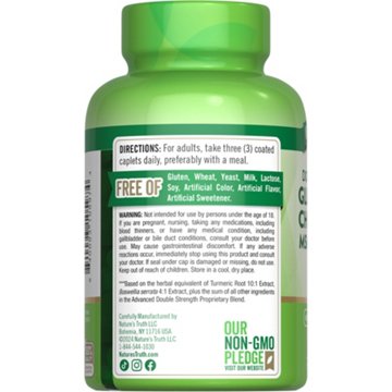 Nature's Truth Glucosamine, Chondroitin MSM & Turmeric Joint Support Caplets, 90 ct