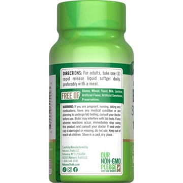 Nature's Truth Biotin Beauty Support 10000mcg Softgels